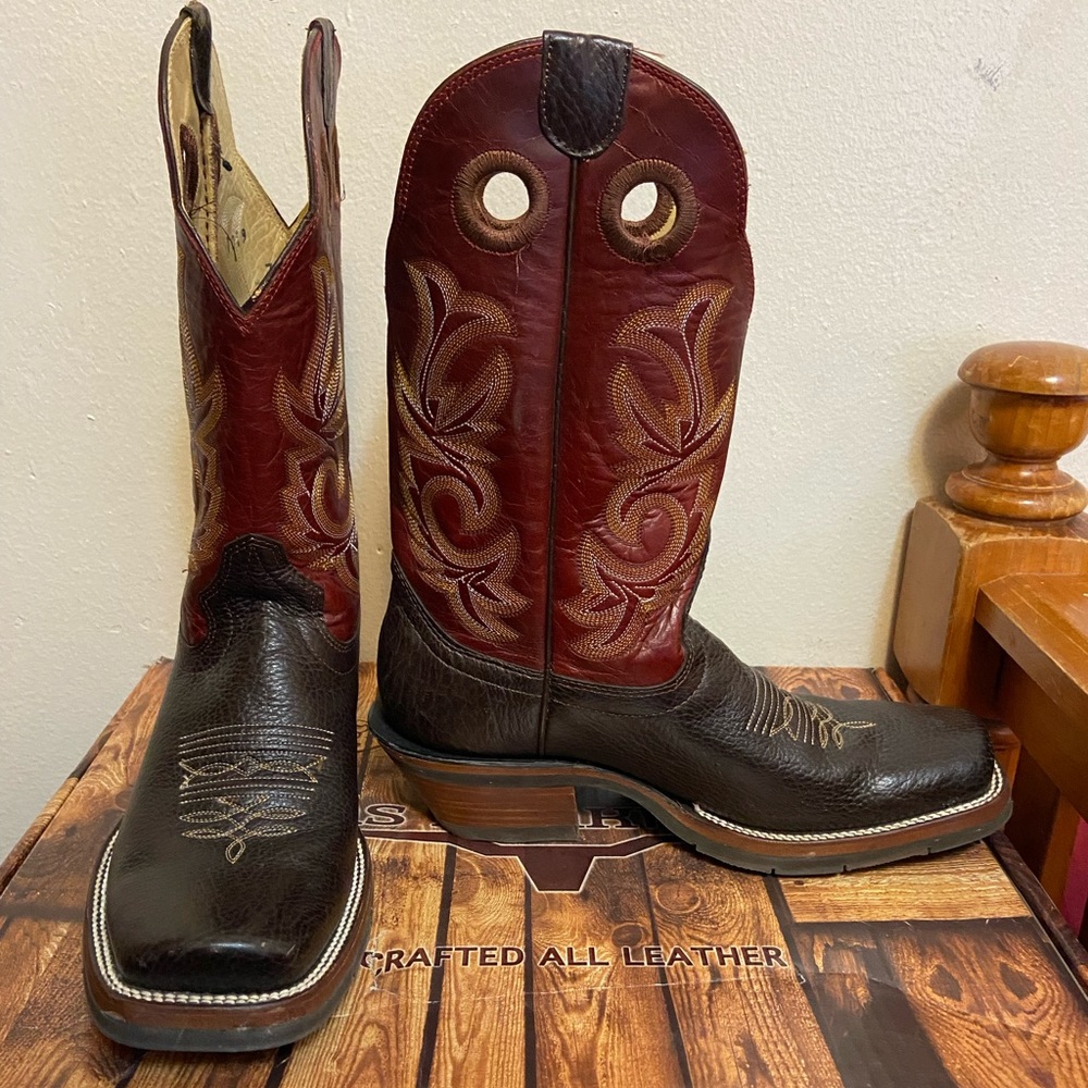 Texas Bunkhouse Western Cowboy Boots. Size 9 Men's
